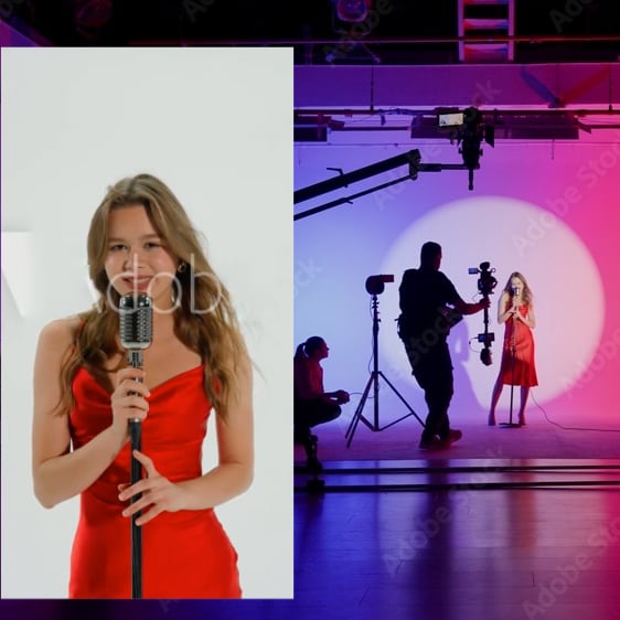 video production in hall